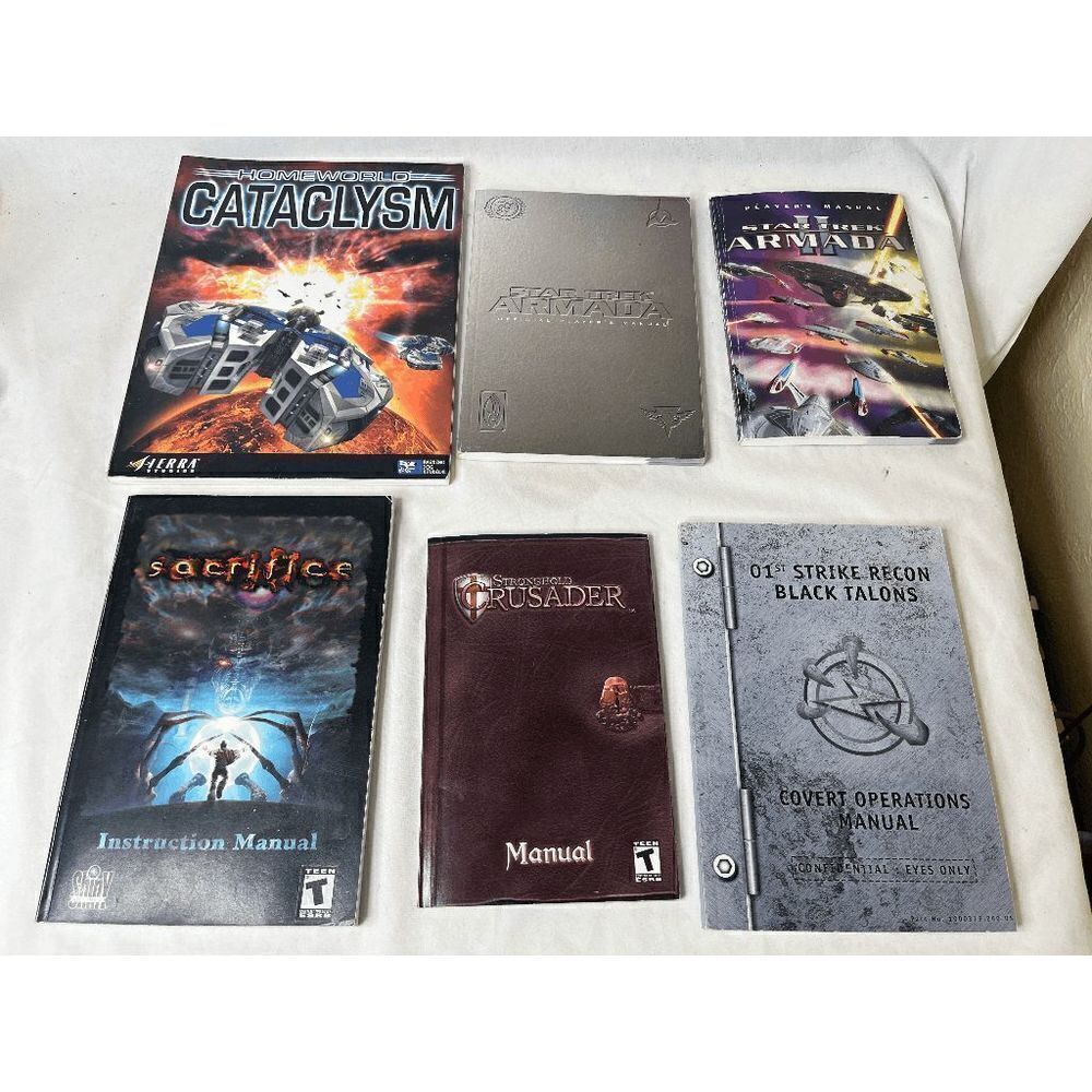 Computer Game Manuals Homeworld Star Trek Armada Sacrifice Stronghold Crusader